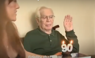 HannahandDad_90 candles HannahandDad_90 candles